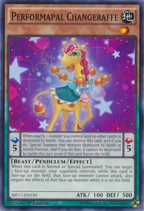 Performapal Changeraffe (Common / Short Print) [MP17-EN130] 1st Edition