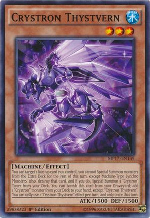 Crystron Thystvern (Common / Short Print) [MP17-EN139] 1st Edition