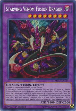 Starving Venom Fusion Dragon (Secret Rare) [MP17-EN147] 1st Edition