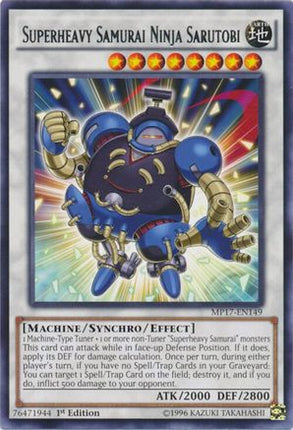 Superheavy Samurai Ninja Sarutobi (Rare) [MP17-EN149] 1st Edition
