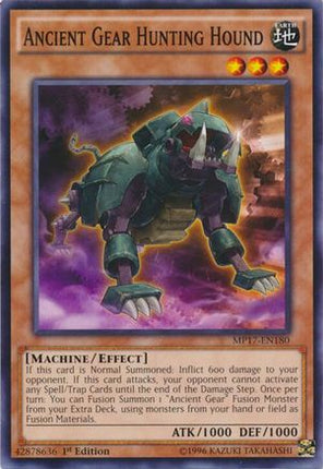 Ancient Gear Hunting Hound (Common / Short Print) [MP17-EN180] 1st Edition