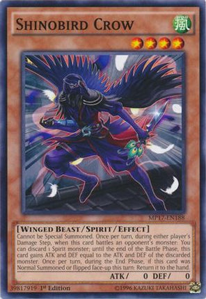Shinobird Crow (Common / Short Print) [MP17-EN188] 1st Edition