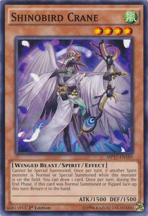 Shinobird Crane (Common / Short Print) [MP17-EN189] 1st Edition