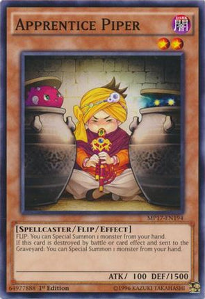 Apprentice Piper (Common / Short Print) [MP17-EN194] 1st Edition
