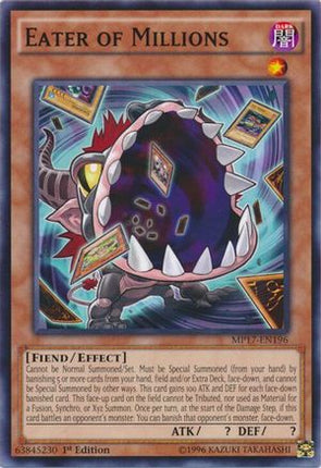 Eater of Millions (Common / Short Print) [MP17-EN196] 1st Edition