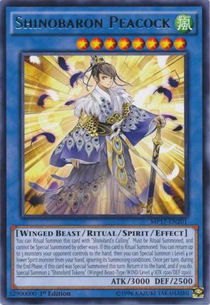 Shinobaron Peacock (Rare) [MP17-EN201] 1st Edition