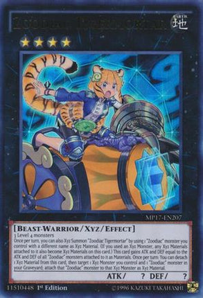Zoodiac Tigermortar (Ultra Rare) [MP17-EN207] 1st Edition
