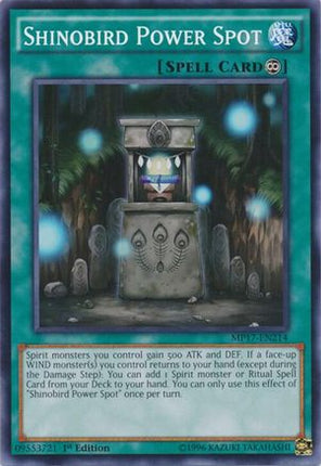 Shinobird Power Spot (Common / Short Print) [MP17-EN214] 1st Edition