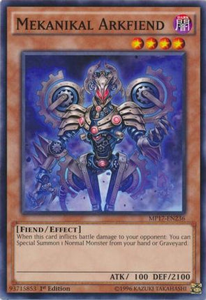 Mekanikal Arkfiend (Common / Short Print) [MP17-EN236] 1st Edition