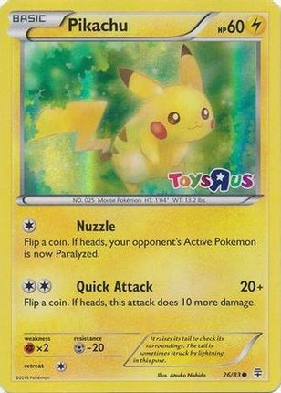 Pikachu - 26/83 (Toys R Us) [Miscellaneous Cards & Products] Holofoil