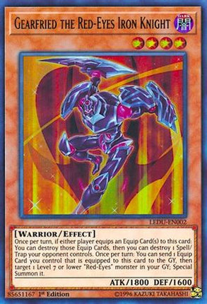 Gearfried the Red-Eyes Iron Knight (Ultra Rare) [LEDU-EN002] 1st Edition