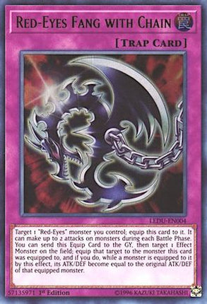 Red-Eyes Fang with Chain (Ultra Rare) [LEDU-EN004] 1st Edition