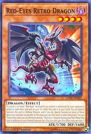 Red-Eyes Retro Dragon (Common / Short Print) [LEDU-EN005] 1st Edition