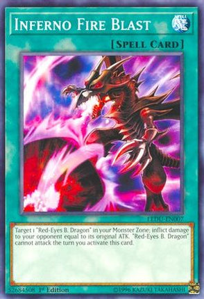 Inferno Fire Blast (Common / Short Print) [LEDU-EN007] 1st Edition