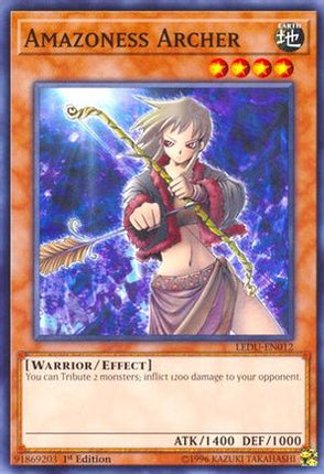 Amazoness Archer (Common / Short Print) [LEDU-EN012] 1st Edition