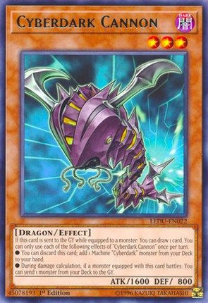 Cyberdark Cannon (Rare) [LEDU-EN022] 1st Edition