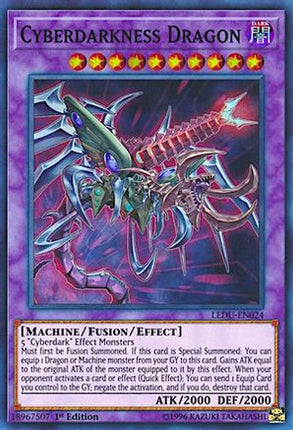 Cyberdarkness Dragon (Super Rare) [LEDU-EN024] 1st Edition