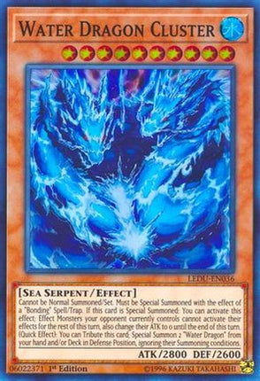 Water Dragon Cluster (Super Rare) [LEDU-EN036] 1st Edition