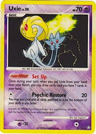 Uxie - 43/146 (League Promo) [League & Championship Cards] Reverse Holofoil