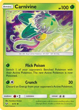 Carnivine - 6/73 [Shining Legends] Reverse Holofoil