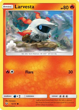 Larvesta - 12/73 [Shining Legends] Reverse Holofoil