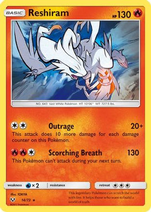 Reshiram - 14/73 [Shining Legends] Holofoil