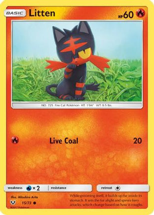 Litten - 15/73 [Shining Legends] Reverse Holofoil
