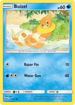 Buizel - 22/73 [Shining Legends] Reverse Holofoil