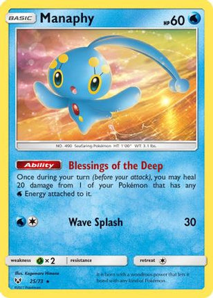 Manaphy - 25/73 [Shining Legends] Holofoil