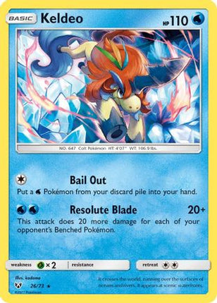 Keldeo - 26/73 [Shining Legends] Holofoil