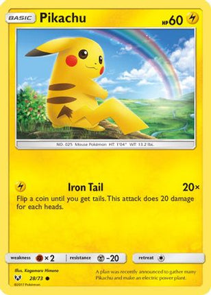 Pikachu - 28/73 [Shining Legends] Reverse Holofoil