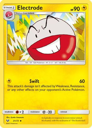 Electrode - 31/73 [Shining Legends] Reverse Holofoil