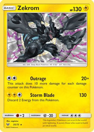 Zekrom - 35/73 [Shining Legends] Reverse Holofoil