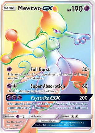 Mewtwo GX (Secret) - 76/73 [Shining Legends] Holofoil