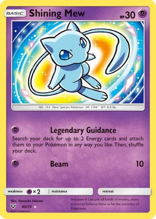 Shining Mew - 40/73 [Shining Legends] Holofoil