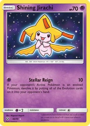 Shining Jirachi - 42/73 [Shining Legends] Holofoil