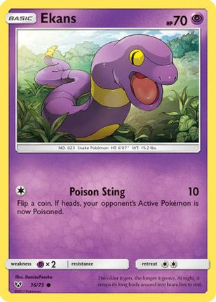 Ekans - 36/73 [Shining Legends] Reverse Holofoil