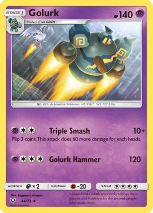 Golurk - 44/73 [Shining Legends] Reverse Holofoil