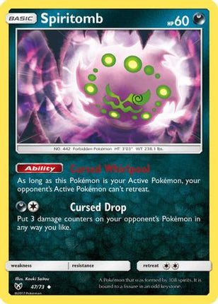 Spiritomb - 47/73 [Shining Legends] Reverse Holofoil