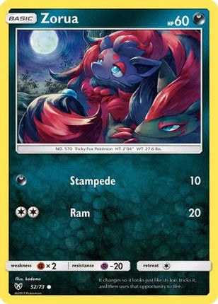 Zorua - 52/73 [Shining Legends] Reverse Holofoil