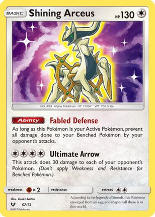 Shining Arceus - 57/73 [Shining Legends] Holofoil