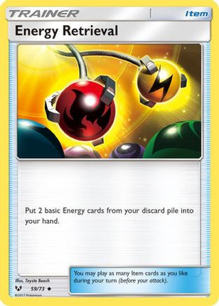 Energy Retrieval - 59/73 [Shining Legends] Reverse Holofoil