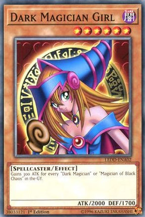 Dark Magician Girl (Common / Short Print) [LEDD-ENA02] Legendary Dragon Decks 1st Edition