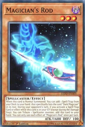 Magician's Rod (Common / Short Print) [LEDD-ENA05] Legendary Dragon Decks 1st Edition