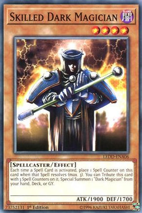Skilled Dark Magician (Common / Short Print) [LEDD-ENA06] Legendary Dragon Decks 1st Edition