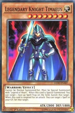 Legendary Knight Timaeus (Common / Short Print) [LEDD-ENA07] Legendary Dragon Decks 1st Edition