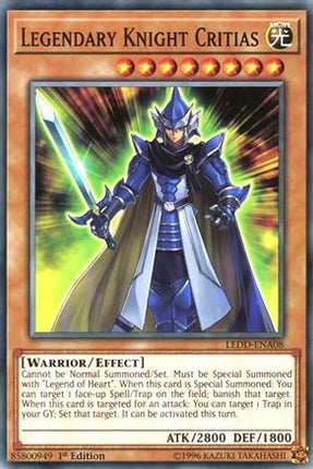 Legendary Knight Critias (Common / Short Print) [LEDD-ENA08] Legendary Dragon Decks 1st Edition