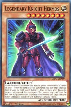 Legendary Knight Hermos (Common / Short Print) [LEDD-ENA09] Legendary Dragon Decks 1st Edition