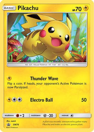 Pikachu - SM76 - SM76/null [SM Promos] Holofoil