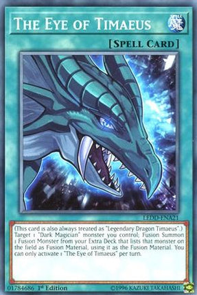 The Eye of Timaeus (Common / Short Print) [LEDD-ENA21] Legendary Dragon Decks 1st Edition